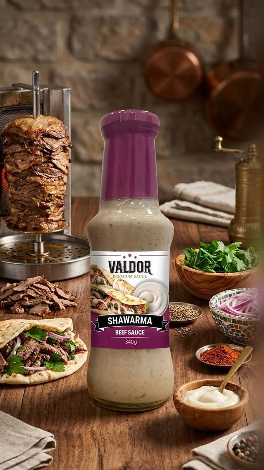 Shawarma Sauce, on the table