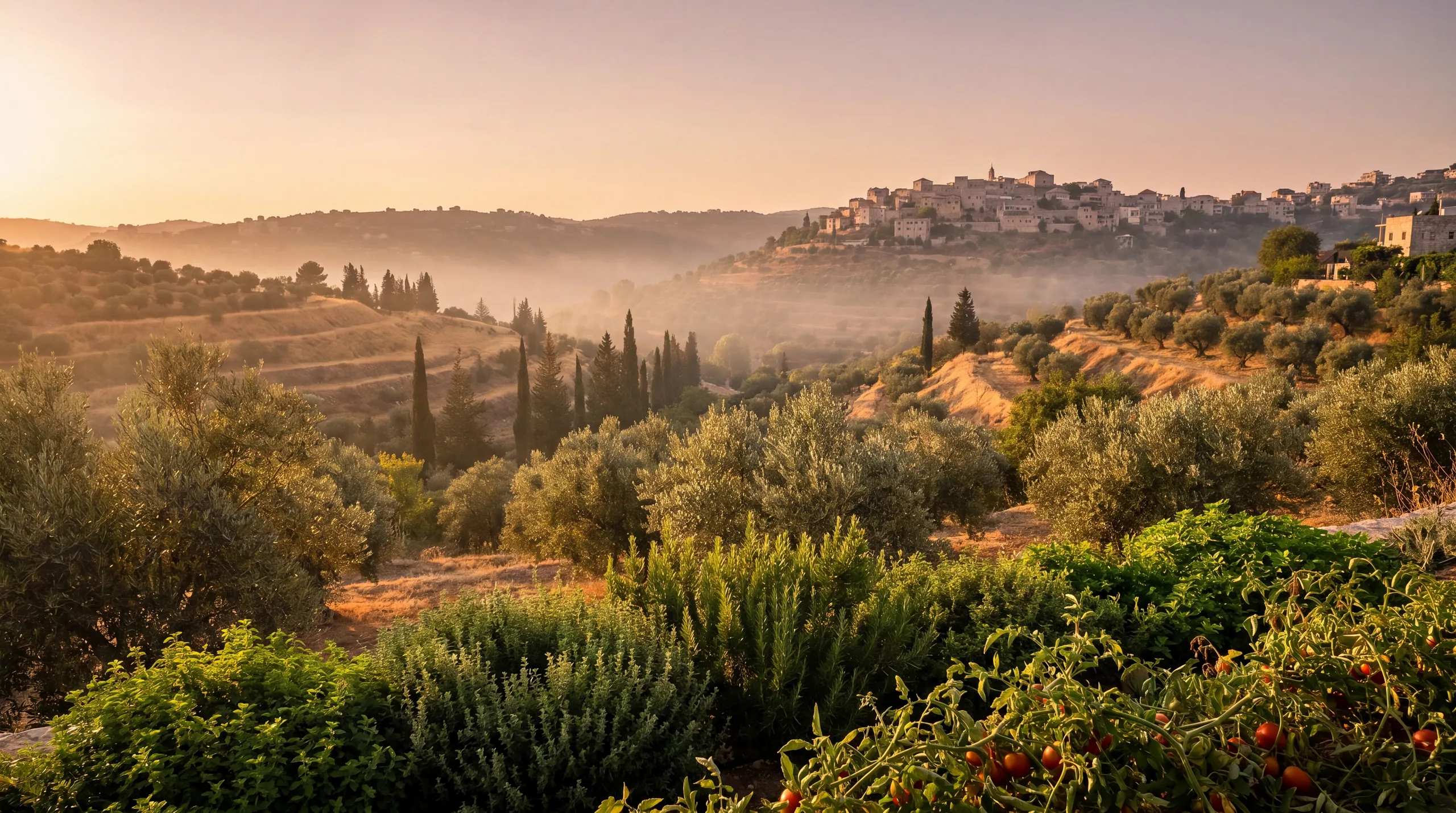 Hills at golden hour
